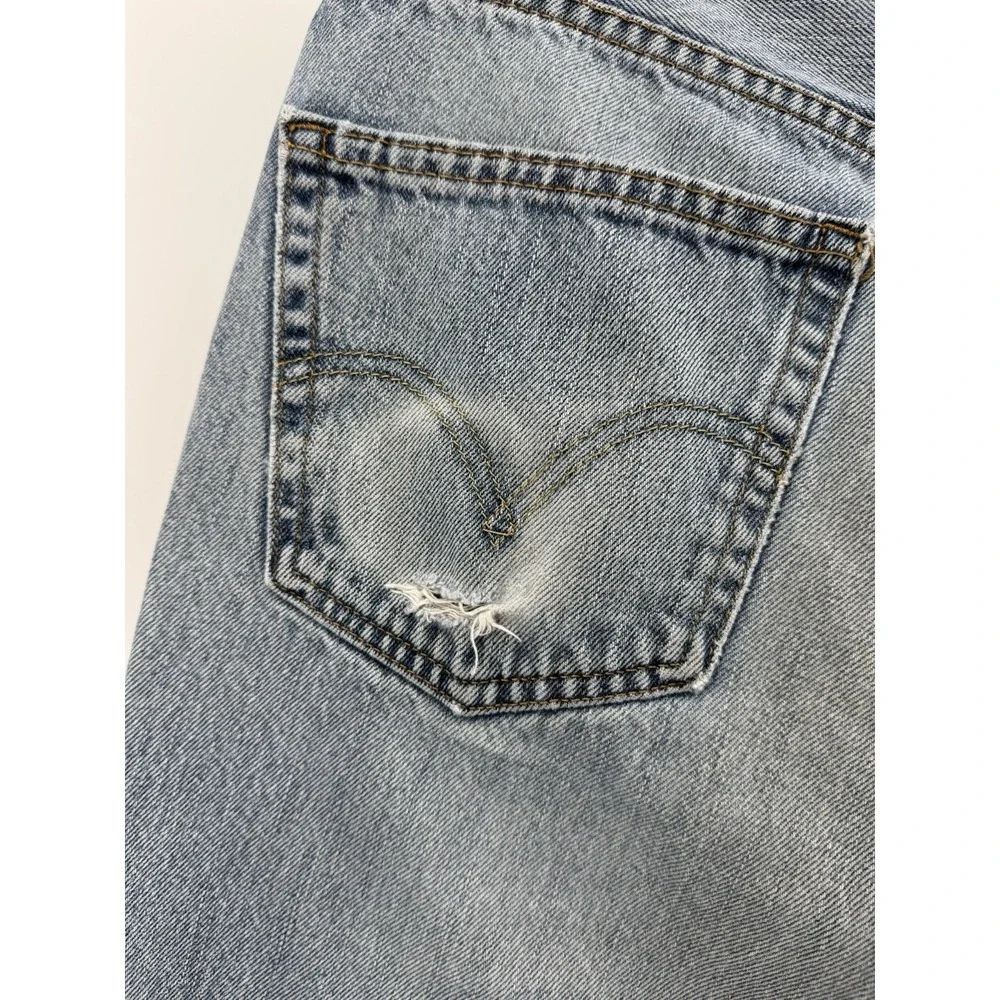 Levi's 550 Size 36x32 Blue Denim Jeans Relaxed Fit Straight Leg Red Tab